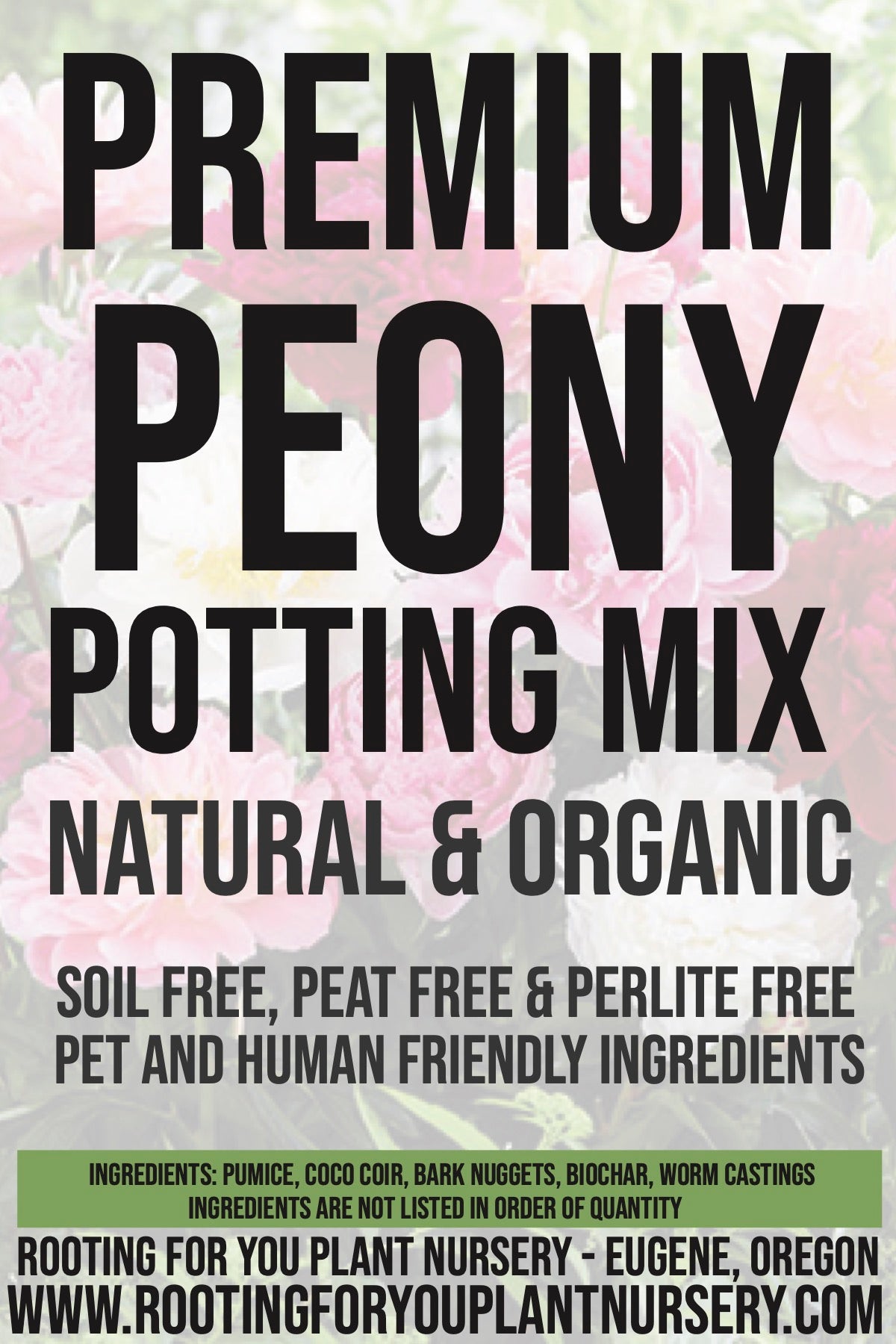 Peony Premium Potting Mix - Rooting For You Plant Nursery