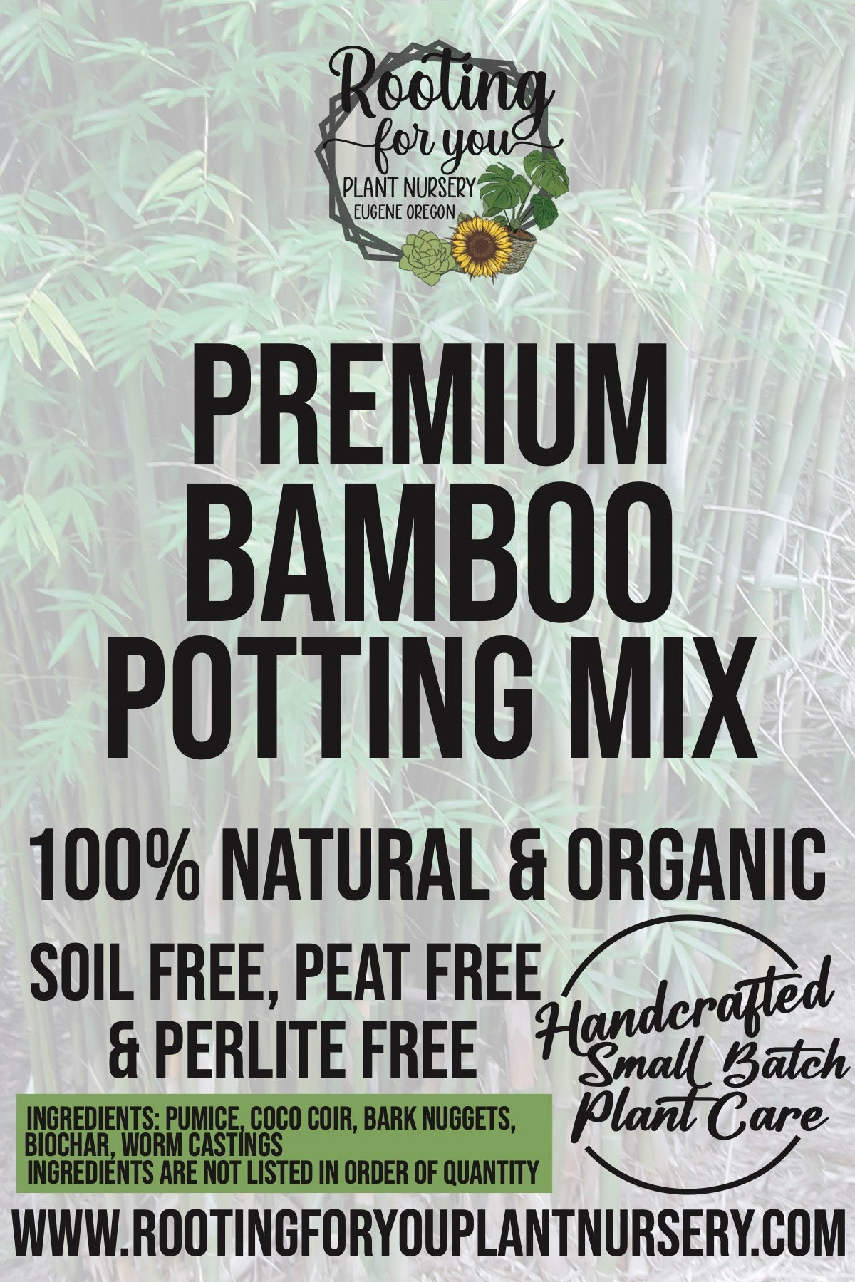 Bamboo Premium Potting Mix – Rooting For You Plant Nursery