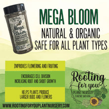Load image into Gallery viewer, Mega Bloom - 16oz by Volume Shaker - Vegan - Organic - Oregon Licensed Nursery - Can be used with all soil types