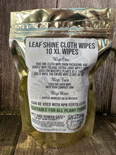 Load image into Gallery viewer, Leaf Shine Cloth Wipes Natural & Organic - Oregon Licensed Nursery