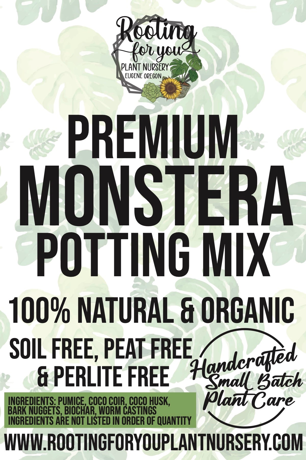 MONSTERA Premium Potting Mix - Rooting For You Plant Nursery