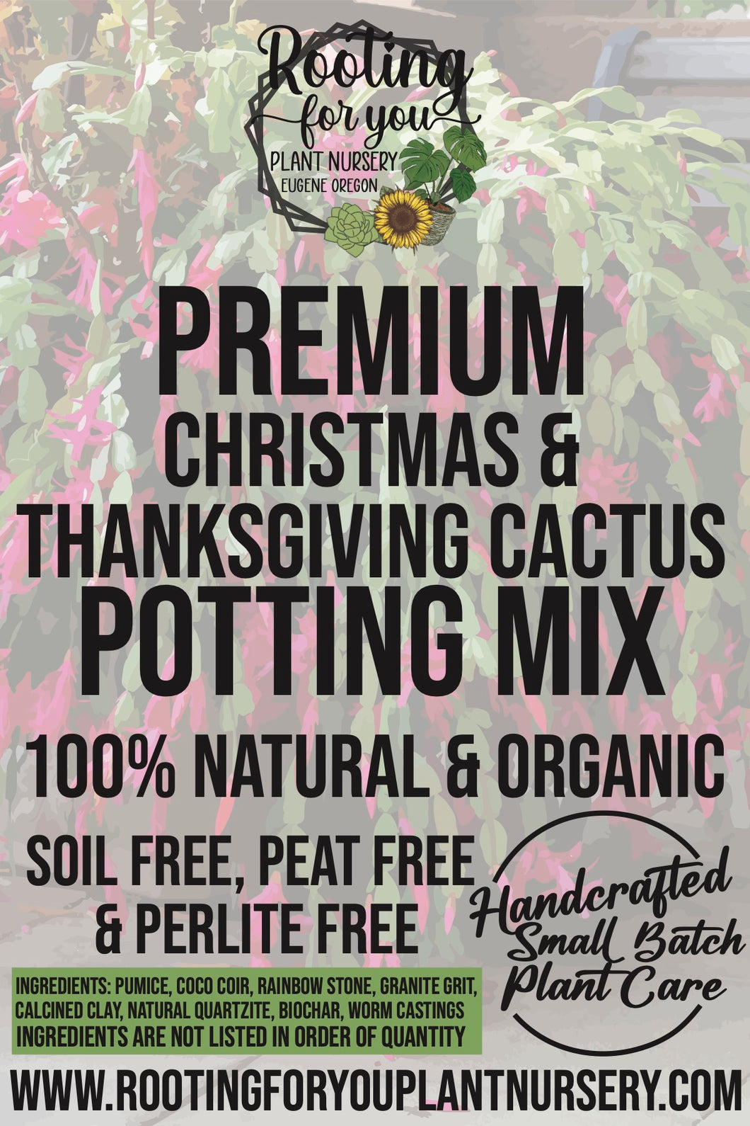 Christmas & Thanksgiving Cactus Premium Potting Mix