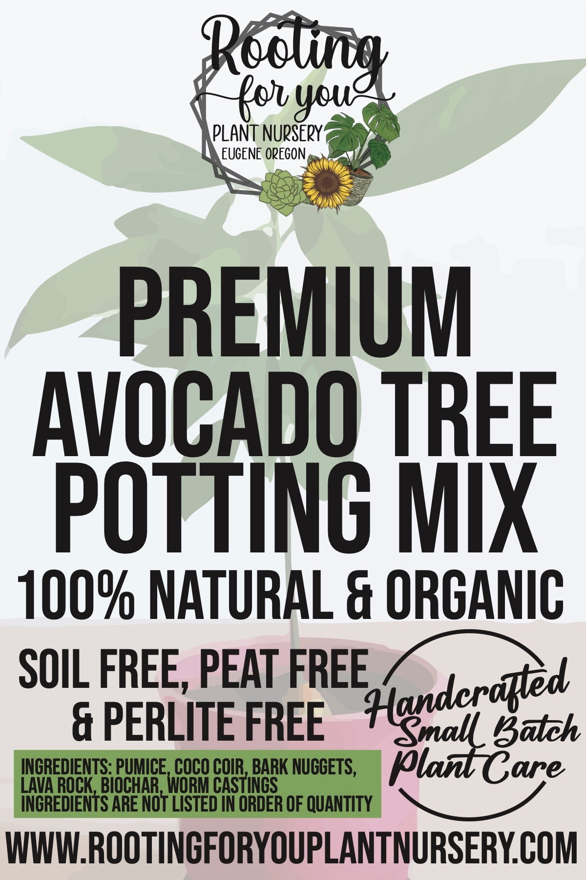 best potting mix for avocado plant Avocado Tree Premium Potting Mix – Rooting For You Plant Nursery