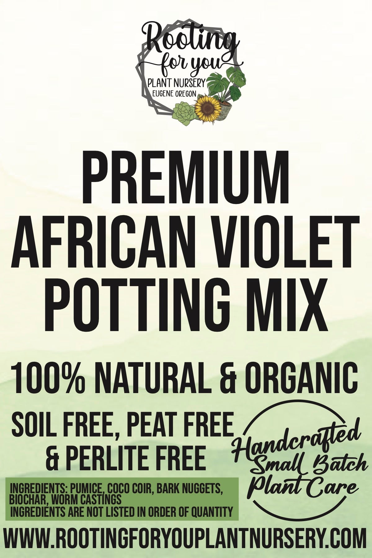 organic african violet potting mix African Violet Premium Potting Mix – Rooting For You Plant Nursery