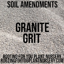 Load image into Gallery viewer, Granite Grit Soil Amendment 8oz Volume Resealable Bags Organic - Oregon Licensed Nursery - Measured in 8oz Volume 6x9x3 Bag
