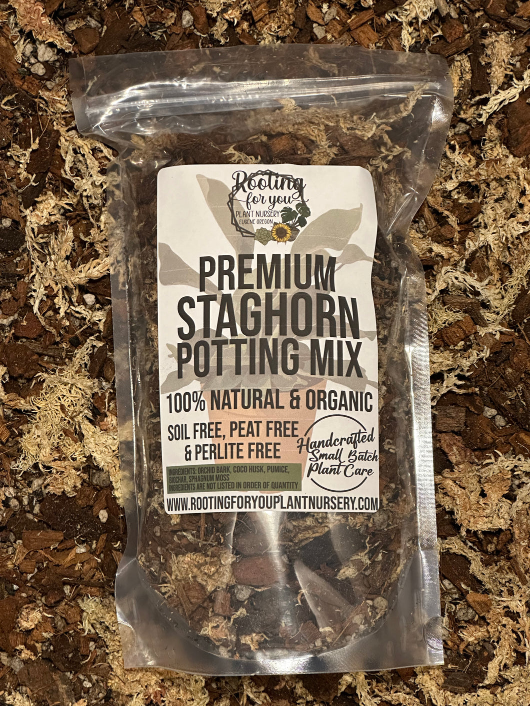tassel fern potting mix Staghorn Fern Premium Potting Mix – Rooting For You Plant Nursery