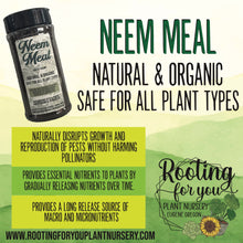 Load image into Gallery viewer, Neem Meal - 16oz by Volume Shaker - Vegan - Organic - Oregon Licensed Nursery - Can be used with all soil types
