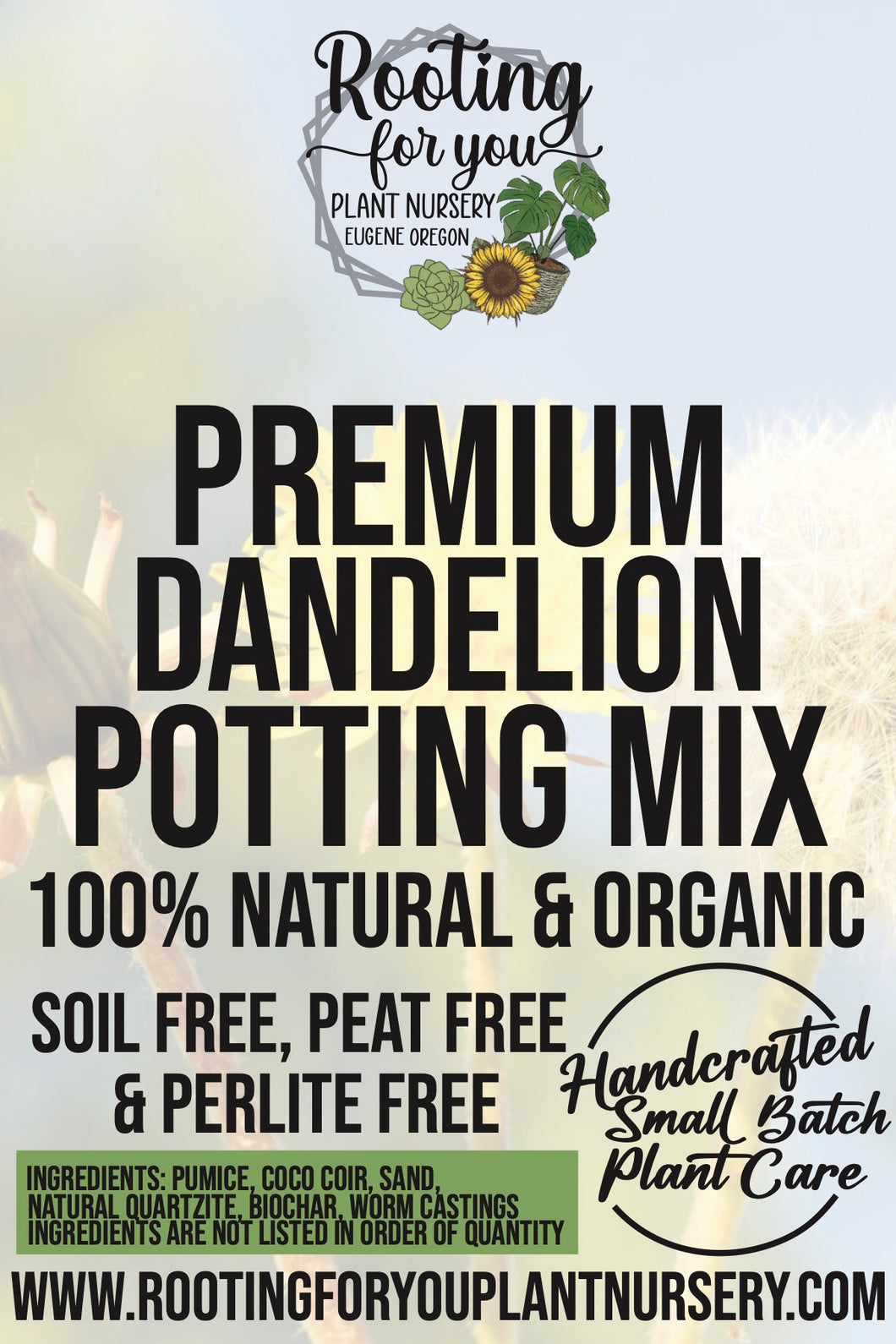 Dandelion Premium Potting Mix