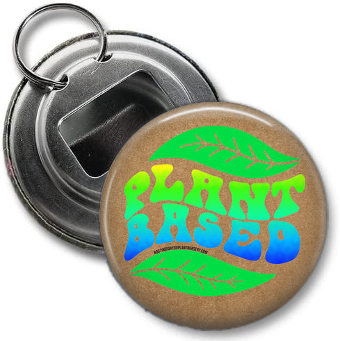 Plant Based Bottle Opener Keychain - 2.25 Inches