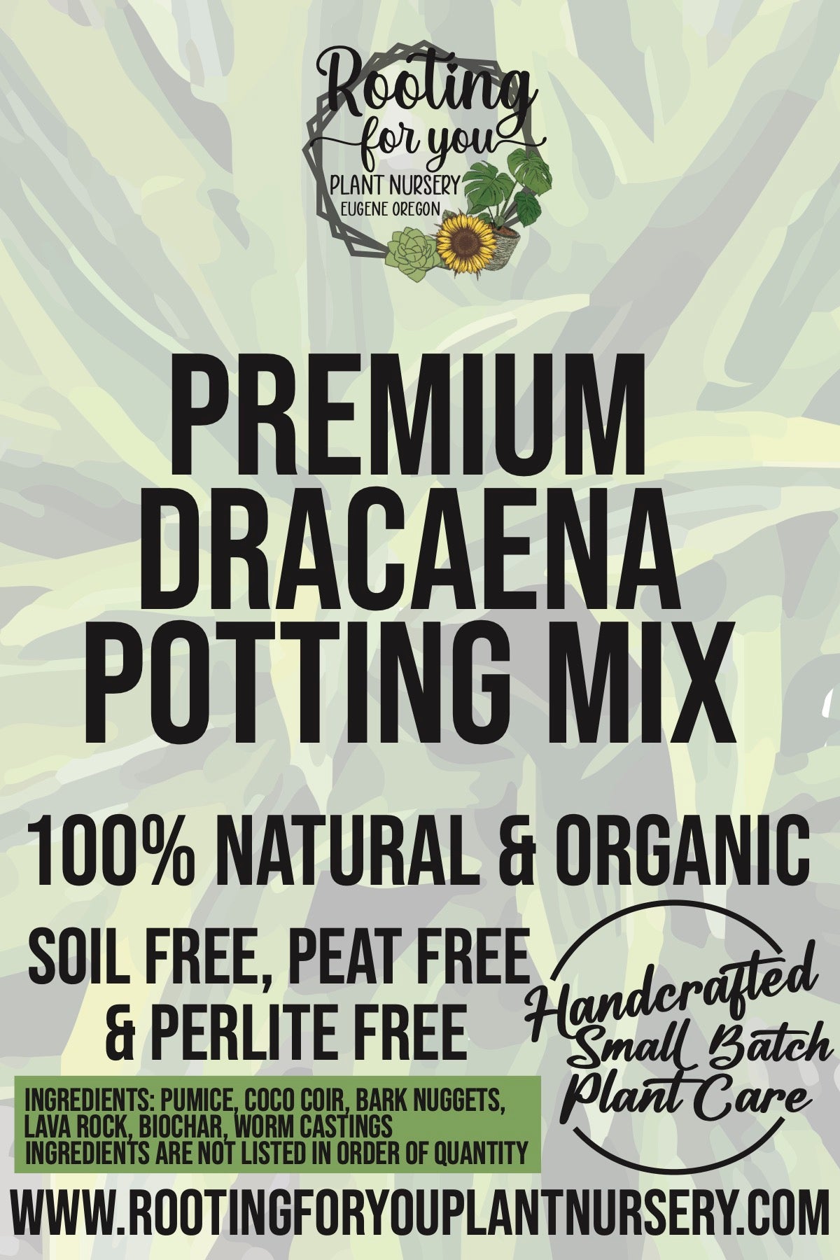 dracaena plant soil mix Premium Tropical Houseplant Potting Mix