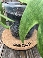 Load image into Gallery viewer, Dramatic AF Cork Plant Mat - Engraved Cork Round - Cork Bottom - No Plastic or Rubber - All Natural Material
