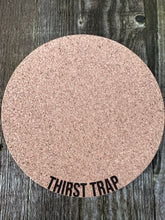 Load image into Gallery viewer, Thirst Trap Cork Plant Mat - Engraved Cork Round - Cork Bottom - No Plastic or Rubber - All Natural Material
