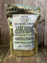 Load image into Gallery viewer, Leaf Shine Cloth Wipes Natural &amp; Organic - Oregon Licensed Nursery
