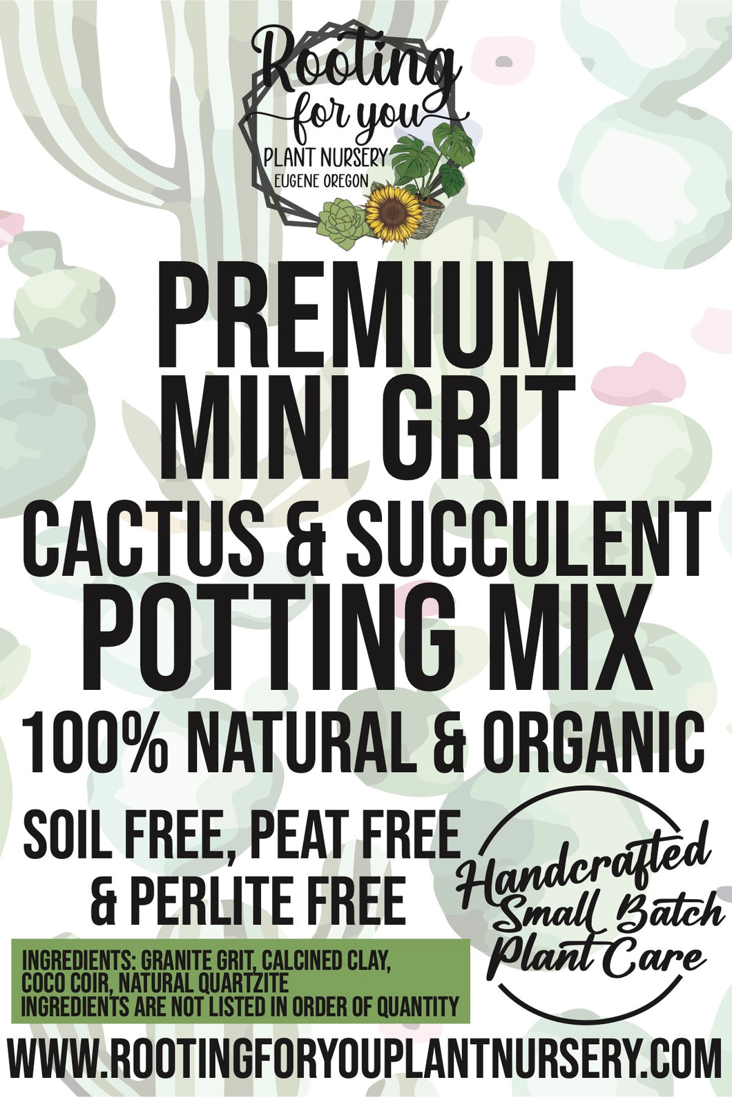 MINI GRIT Cactus & Succulent Premium Potting Mix