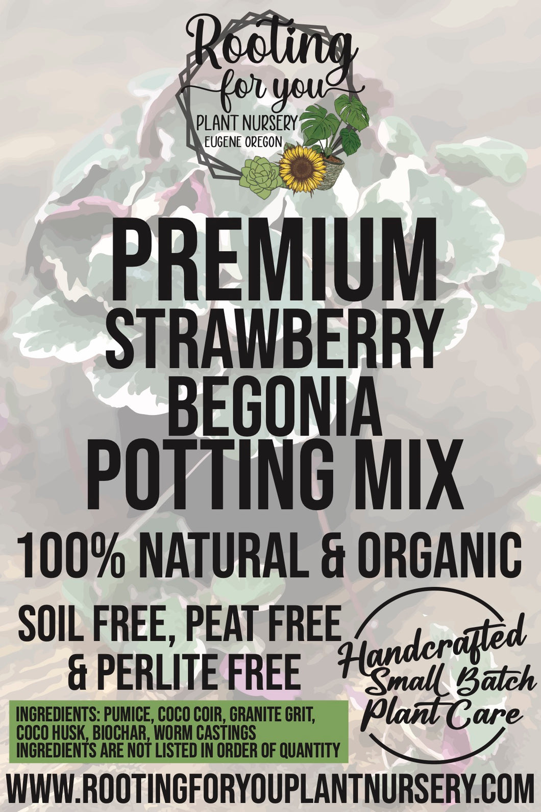 Strawberry Begonia Premium Potting Mix