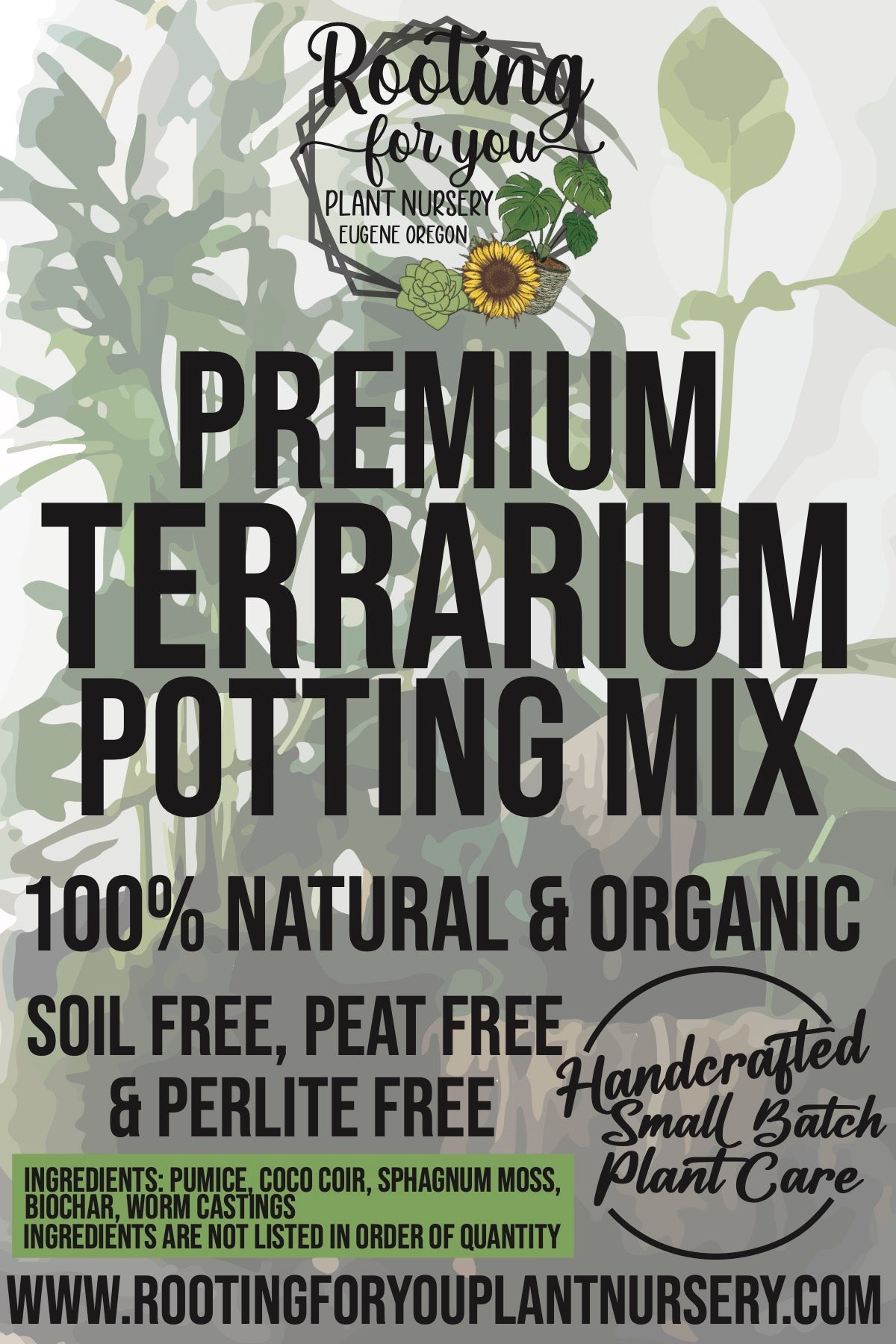 terrarium potting mix Premium Tropical Houseplant Potting Mix