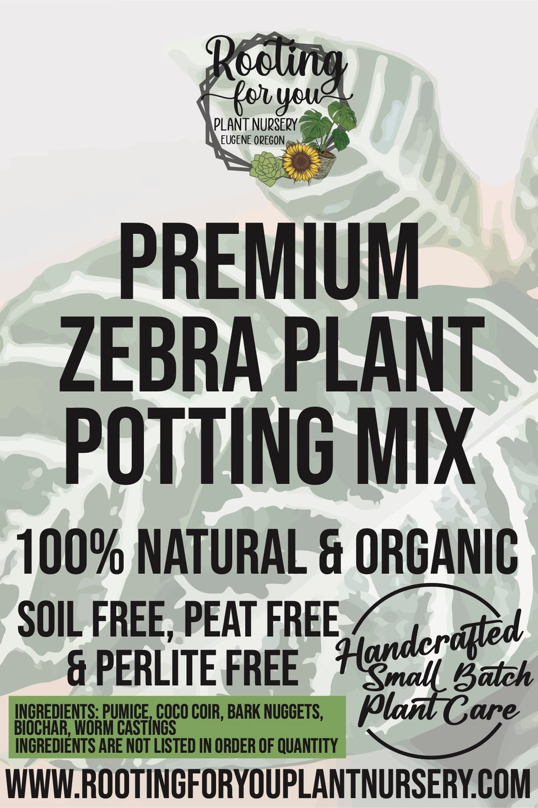 Zebra Plant Premium Potting Mix