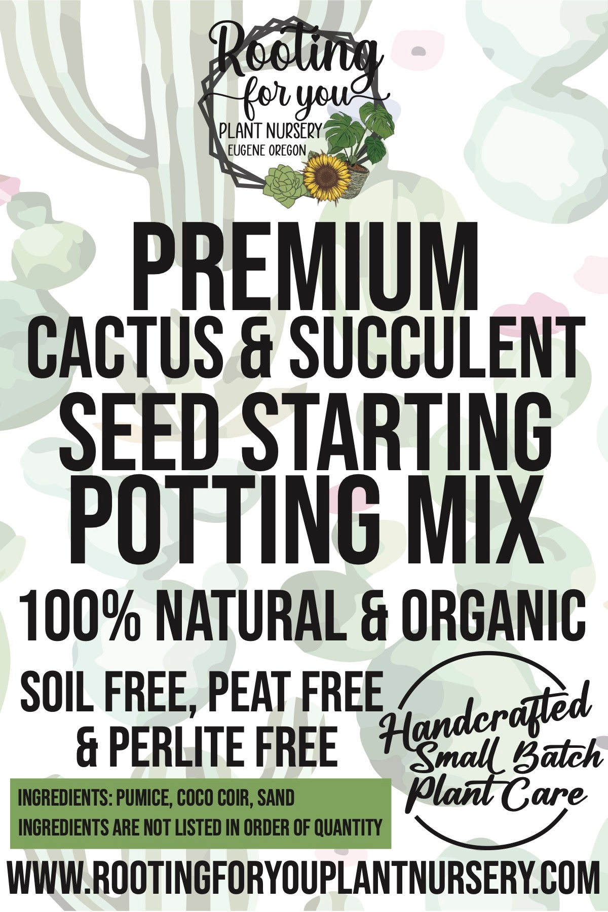 seed starting mix for succulents Cactus and Succulent SEED STARTING Premium Potting Mix