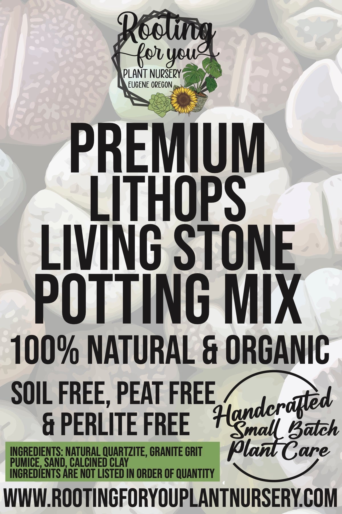 best potting mix for lithops Lithops Living Stone Premium Potting Mix