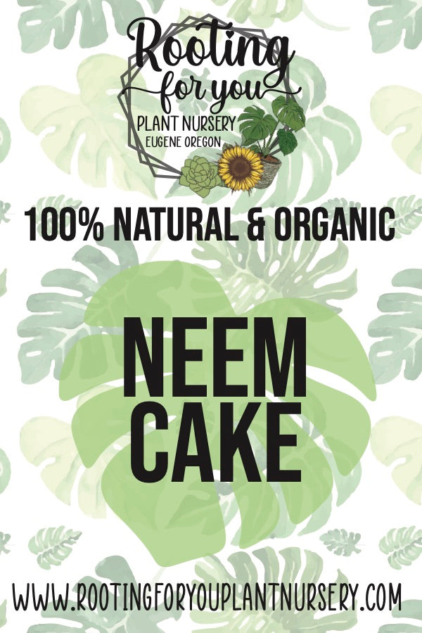 Neem Cake Neem Meal Soil Amendment 8oz Volume Resealable Bags Organic - Oregon Licensed Nursery - Measured in 8oz Volume 6x9x3 Bag