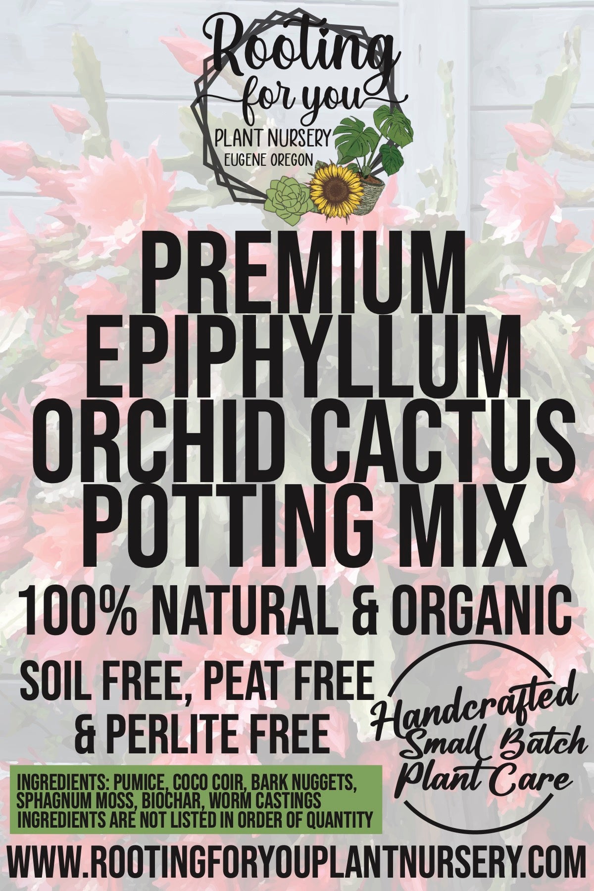orchid cactus potting mix Epiphyllum Orchid Cactus Premium Potting Mix