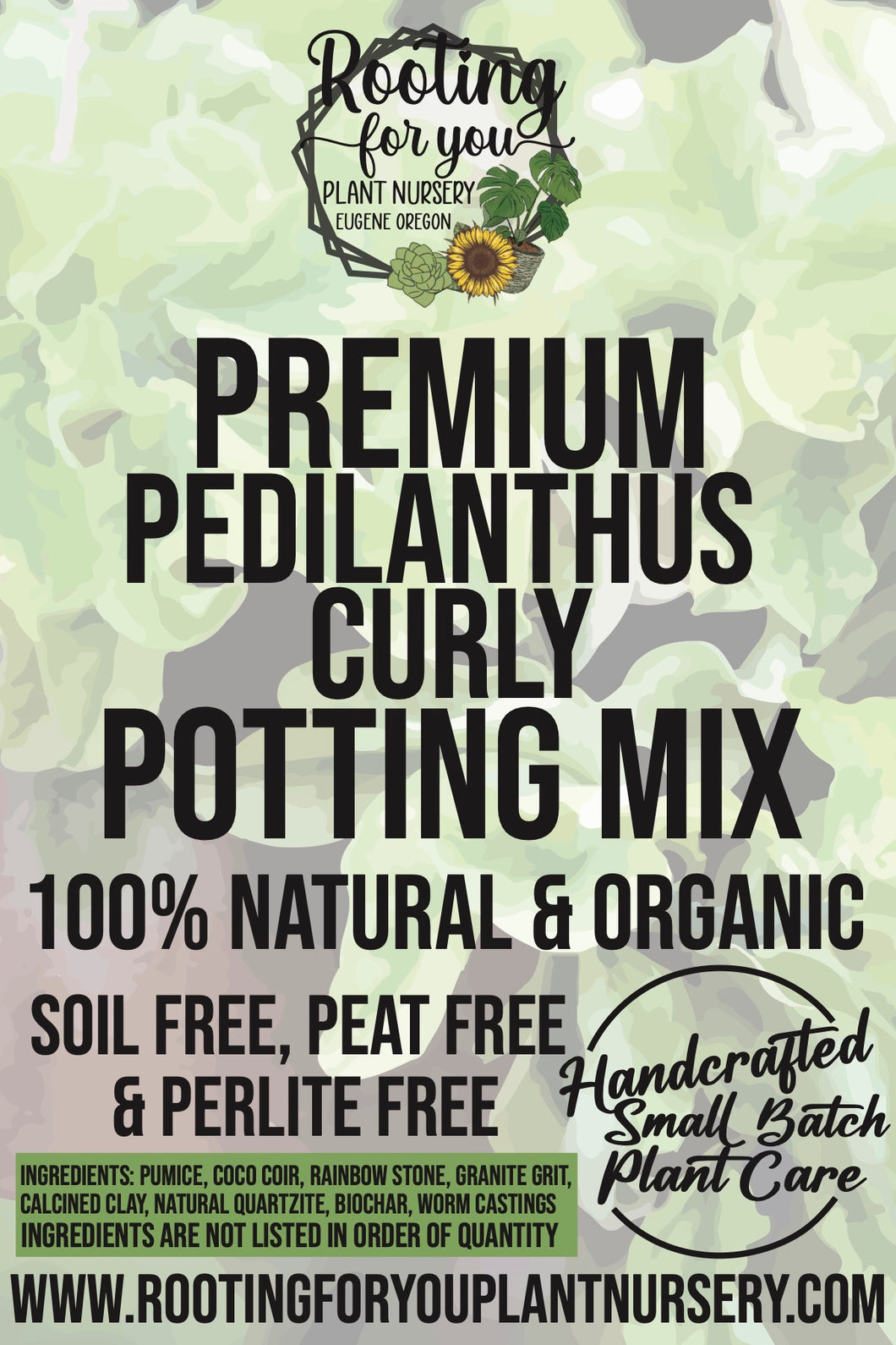 Pedilanthus Curly Premium Potting Mix